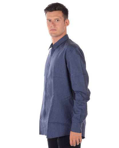 Camicia Blu Eleganza in Cotone - Daniele Alessandrini