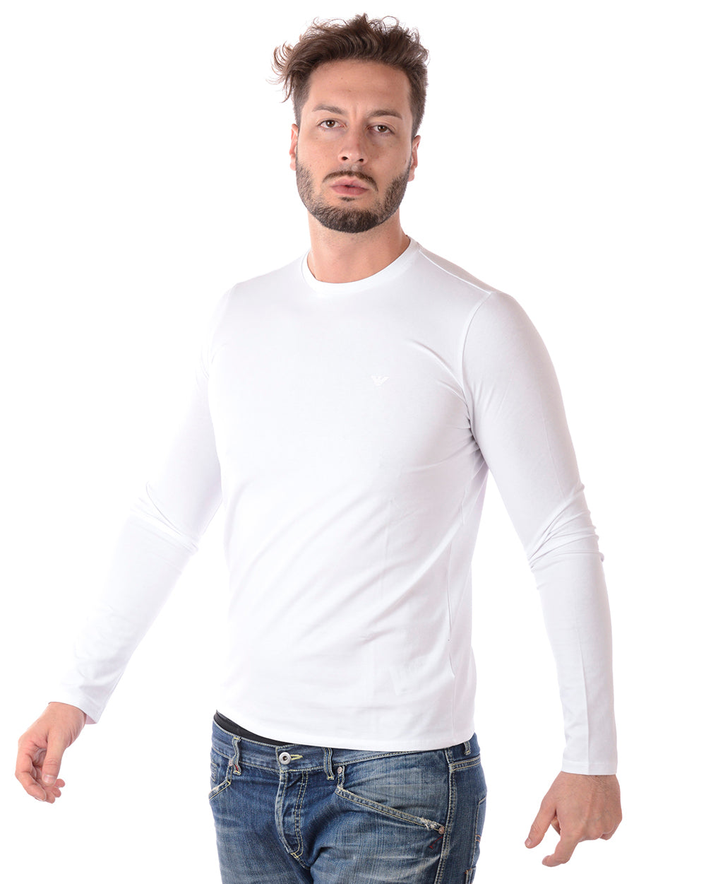 T-shirt Manica Lunga Emporio Armani XL Bianco - mem39