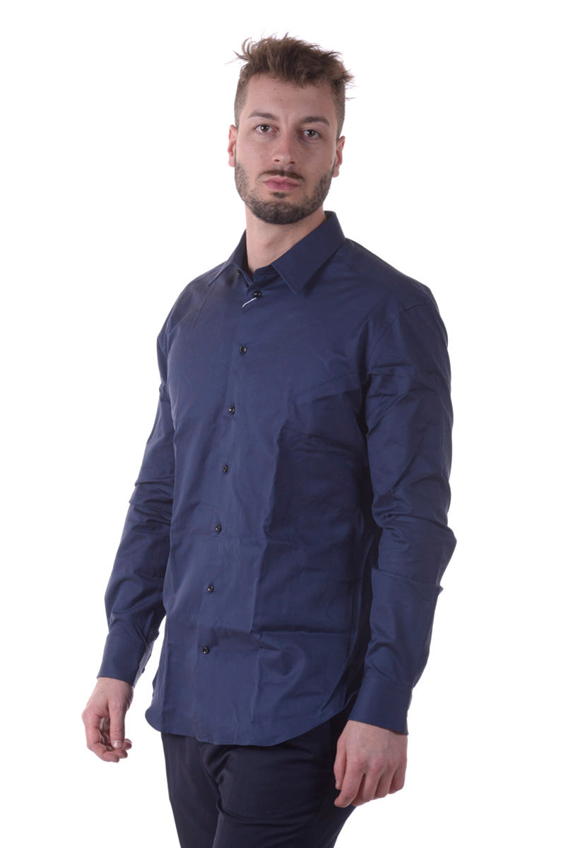Camicia Armani Collezioni Blu Slim Fit