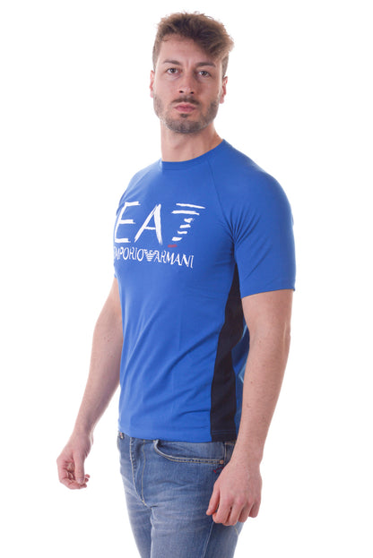 Maglietta Blu M in Cotone & Elastan Emporio Armani - mem39