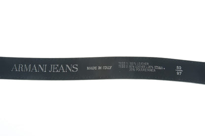 Cintura Armani Jeans AJ in Pelle Nera - mem39