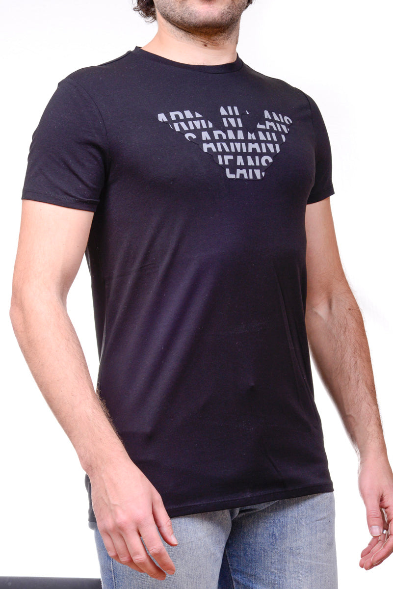 Maglietta Armani Jeans XL Nera con Logo AJ - mem39