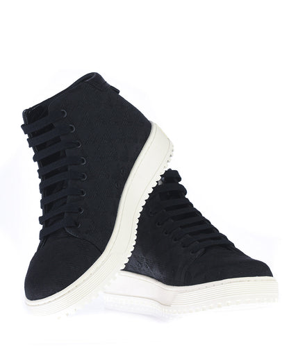 Sneakers Emporio Armani in Pelle Nera