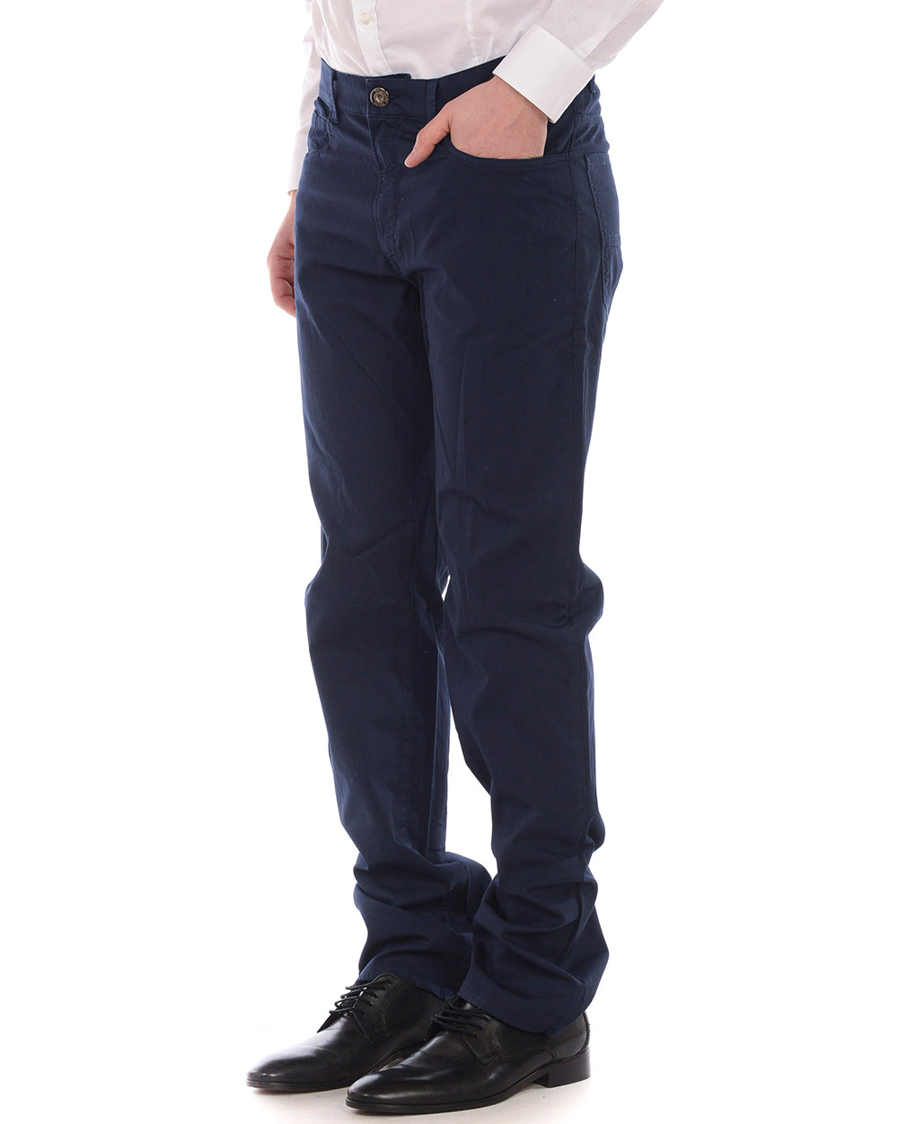 Pantaloni Trussardi Jeans Blu Comfort Elegante - mem39