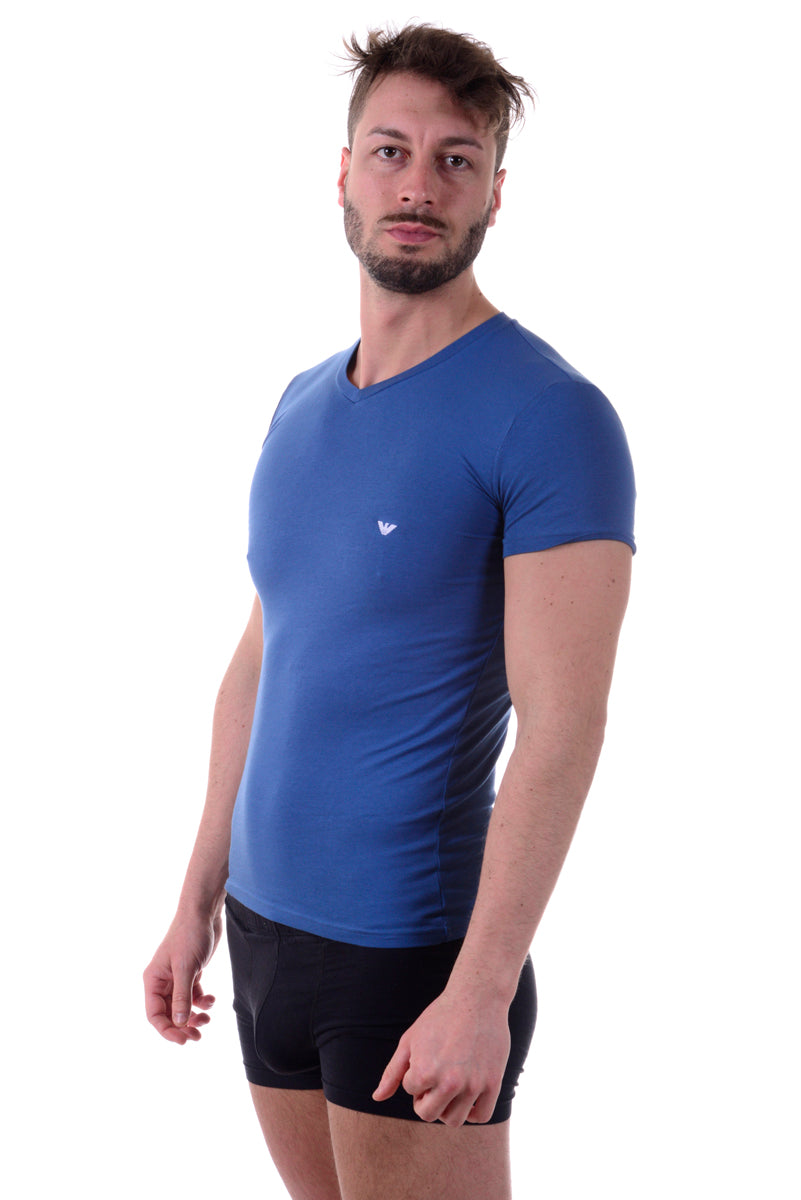 T-shirt Blu Scuro Emporio Armani - mem39