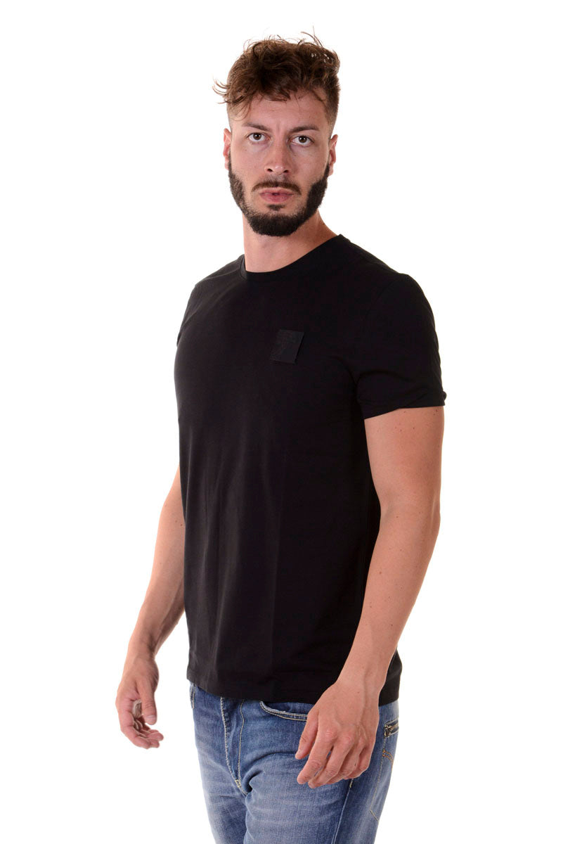 T-Shirt Versace Collection in Cotone Nero - mem39