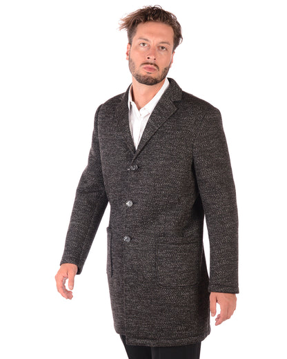 Cappotto Daniele Alessandrini Grigio Scuro