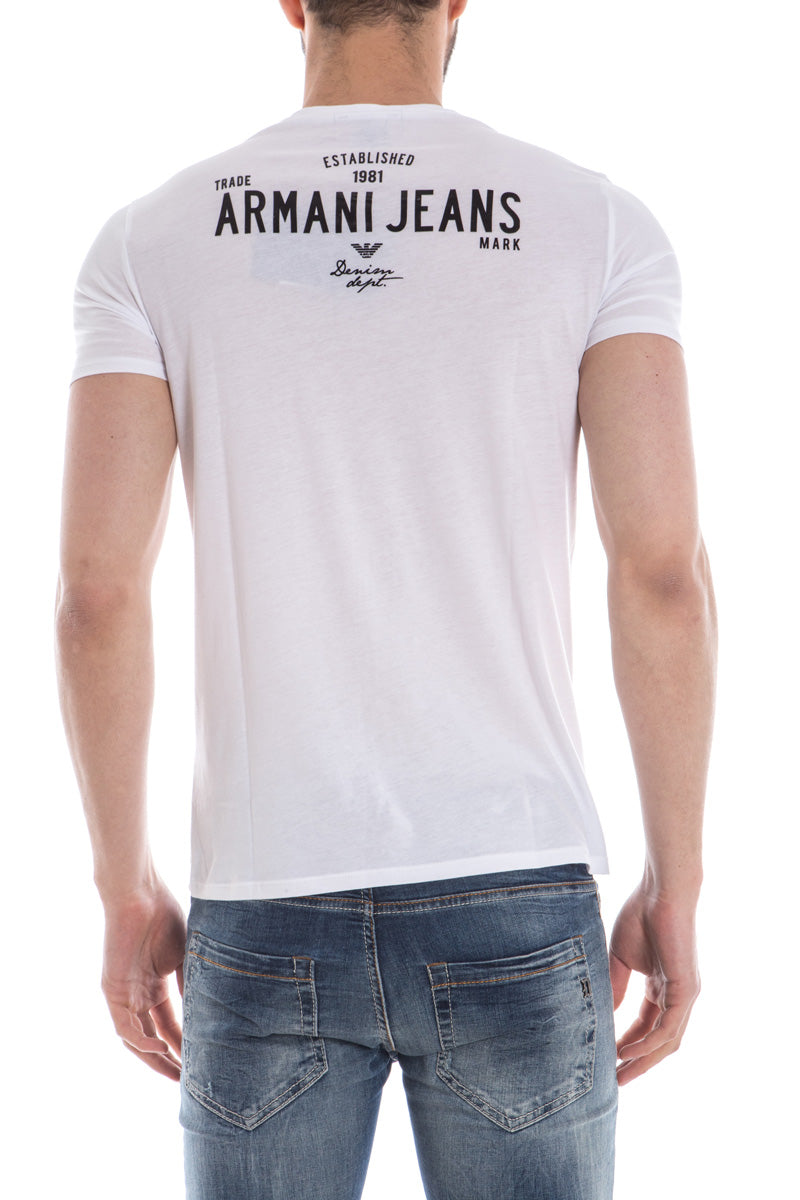 Maglietta Armani Jeans XXL Bianco Scuro - mem39
