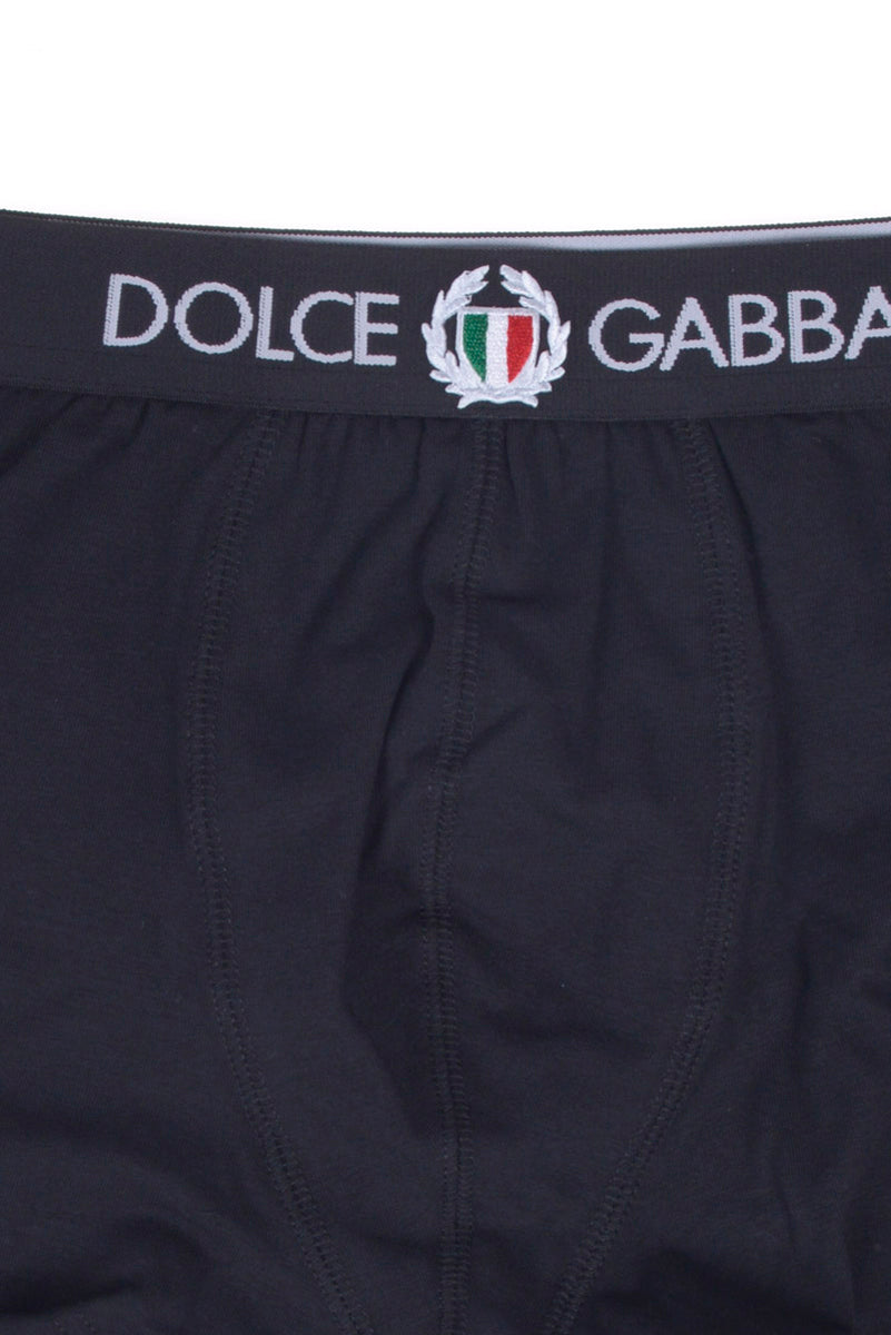 Boxer Nero in Cotone Elasticizzato Dolce&Gabbana - mem39
