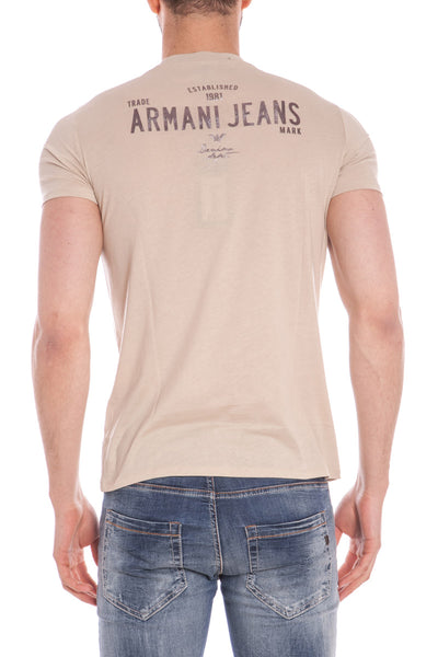 Maglietta Armani Jeans AJ XXL Marrone con Stile e Raffinatezza