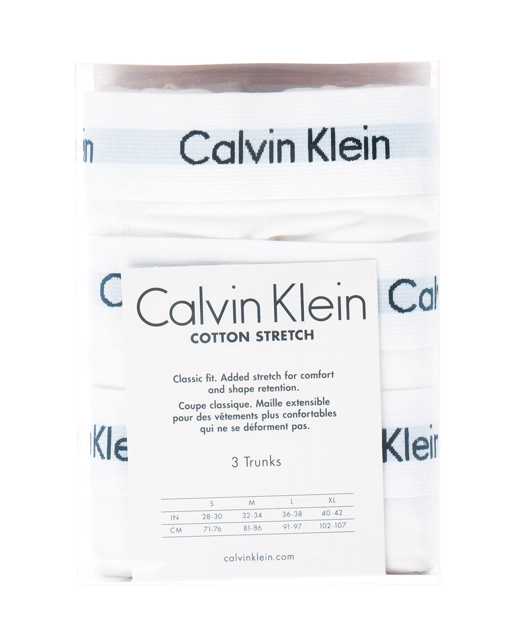 Boxer Calvin Klein Classici in Cotone Stretch - Set da 3