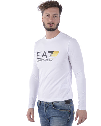 Maglietta EA7 Blu Cotone Elastan - mem39