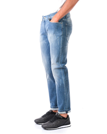 Jeans Daniele Alessandrini Blu Scuro Stretch - mem39