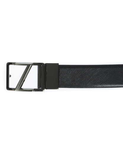 Cintura Zegna Reversibile in Pelle di Vitello 95cm