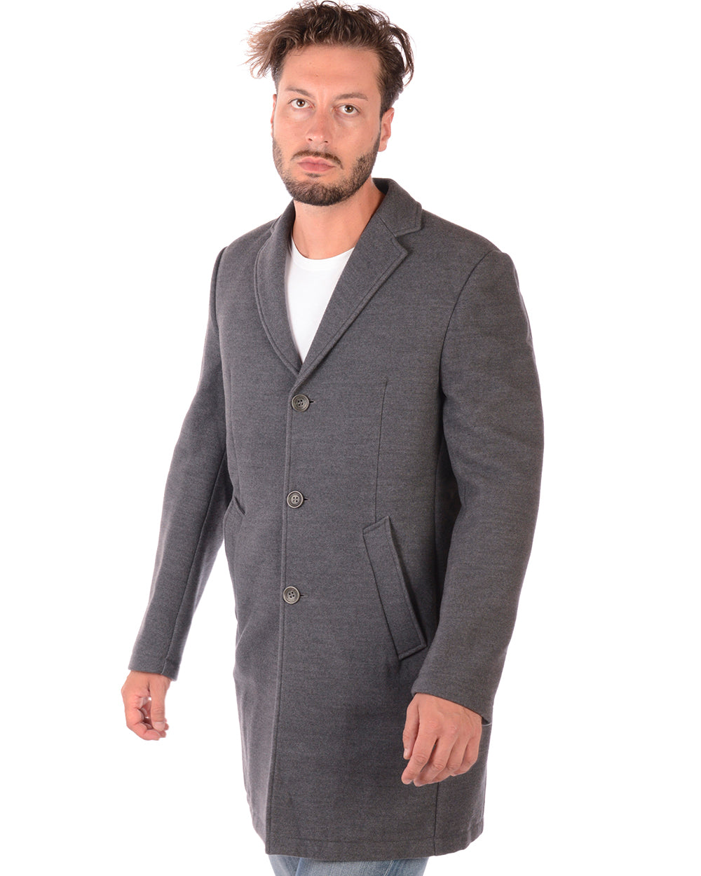 Cappotto Grigio Scuro Daniele Alessandrini