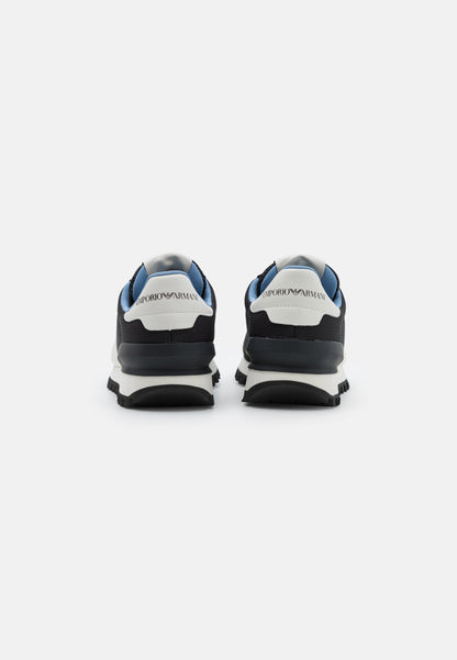 Scarpe Sneakers Uomo Emporio Armani Poliestere Blu 42,5 - mem39