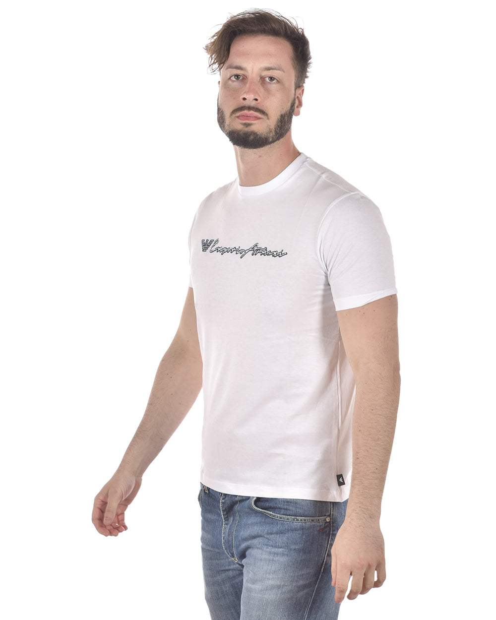 T-shirt Emporio Armani Nero Cotone Elastan - mem39