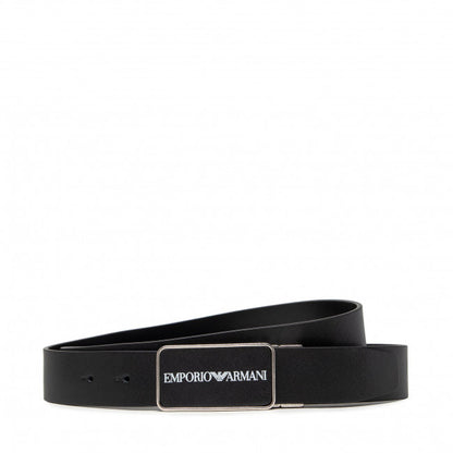 Cintura in Pelle Bovina Nero Emporio Armani