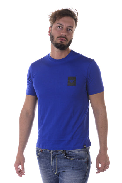 T-Shirt Armani Jeans AJ Blu in Cotone - mem39