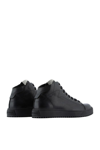 Sneakers Emporio Armani in Pelle Nera