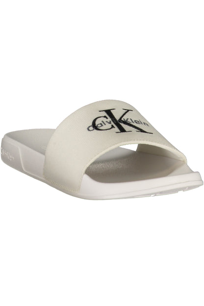 CALVIN KLEIN CALZATURA CIABATTA DONNA BIANCO