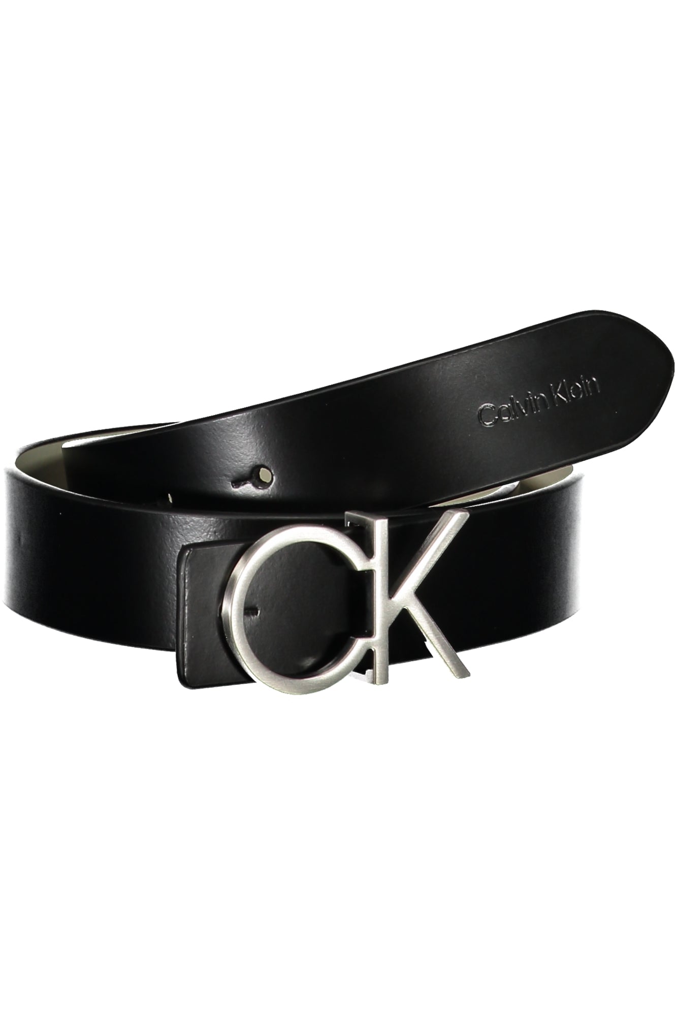 Calvin Klein Cintura In Pelle Donna Nero