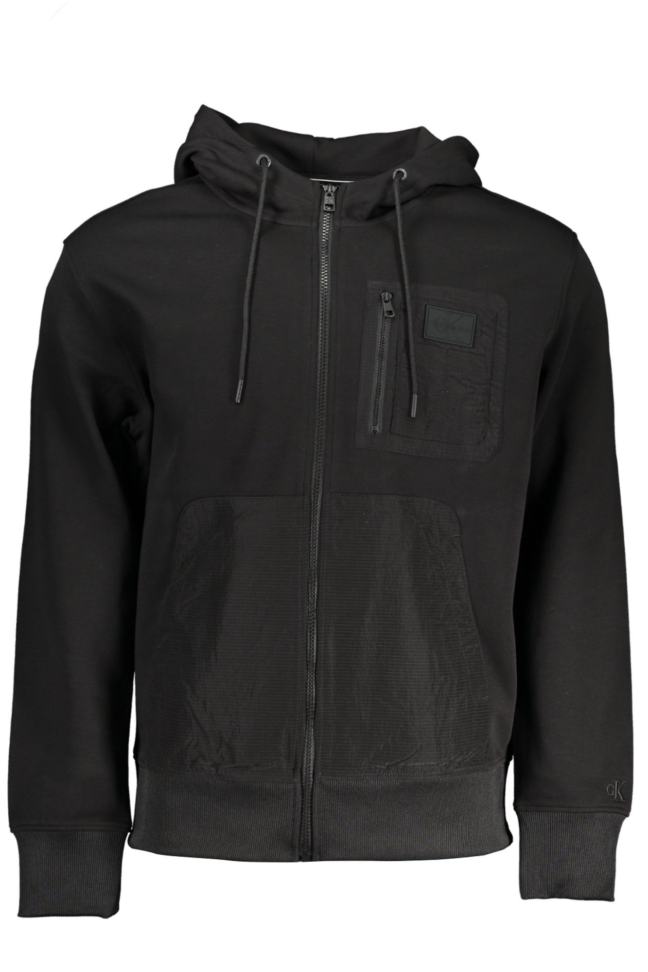 CALVIN KLEIN FELPA CON ZIP UOMO NERO""