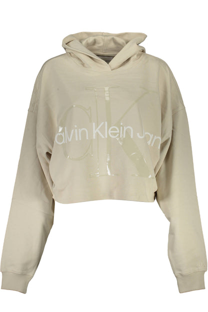 CALVIN KLEIN FELPA SENZA ZIP DONNA BEIGE