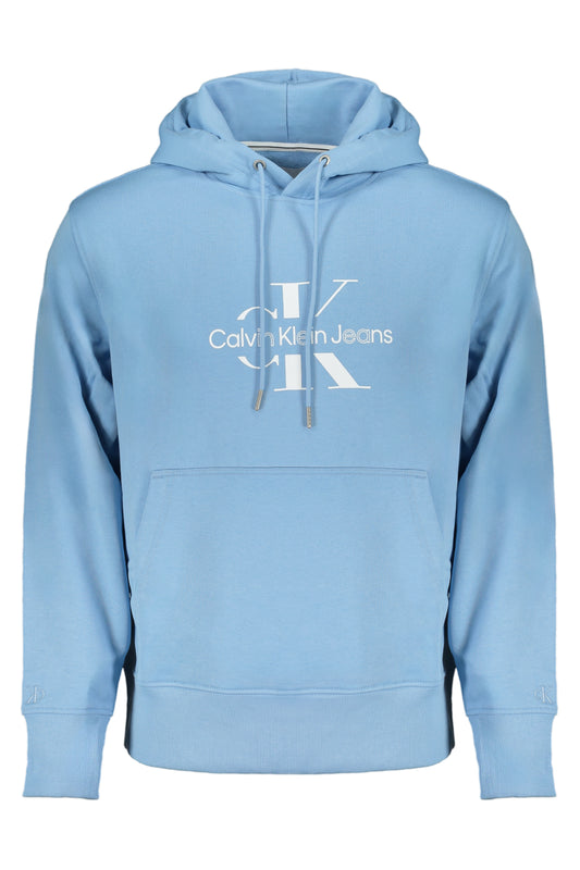 CALVIN KLEIN FELPA SENZA ZIP UOMO AZZURRO