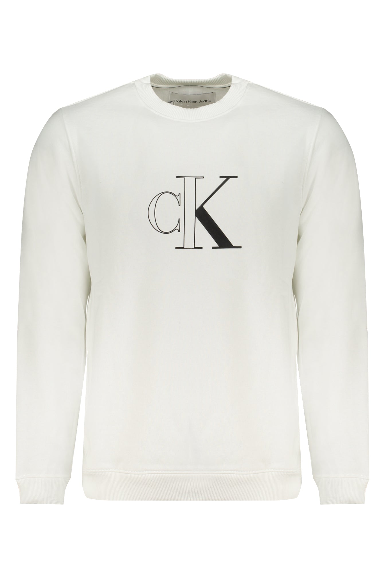 Calvin Klein Felpa Senza Zip Uomo Bianco""