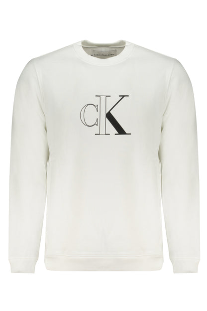 Calvin Klein Felpa Senza Zip Uomo Bianco""