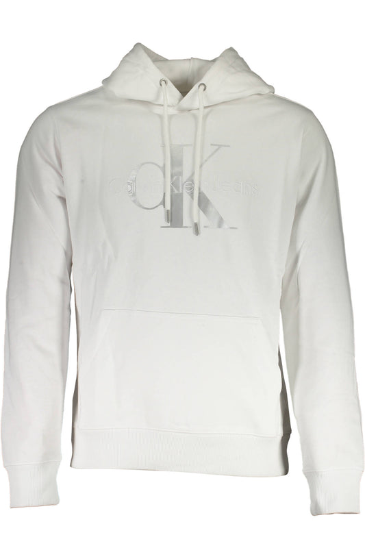 CALVIN KLEIN FELPA SENZA ZIP UOMO BIANCO