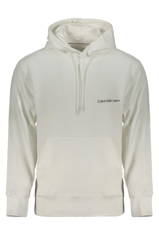 CALVIN KLEIN FELPA SENZA ZIP UOMO BIANCO""