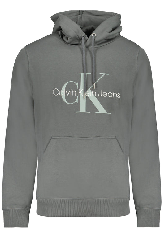 CALVIN KLEIN FELPA SENZA ZIP UOMO VERDE