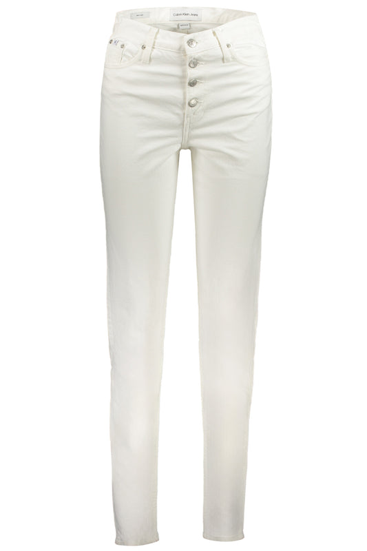 CALVIN KLEIN JEANS DENIM DONNA BIANCO""