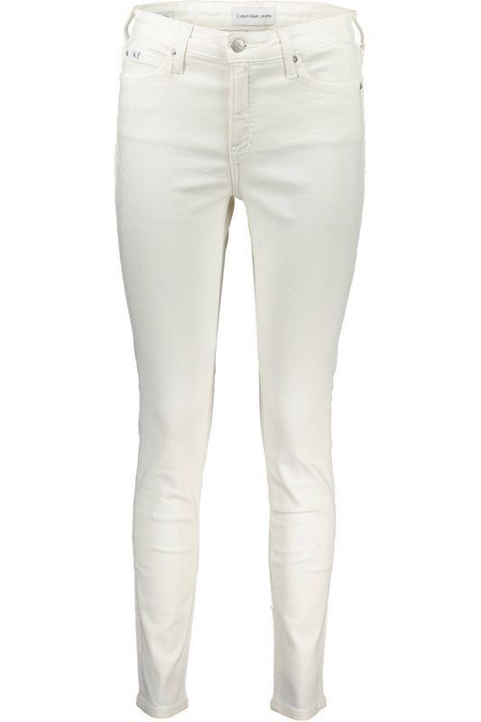 CALVIN KLEIN JEANS DENIM DONNA BIANCO""