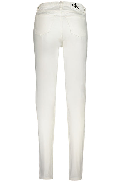 CALVIN KLEIN JEANS DENIM DONNA BIANCO""