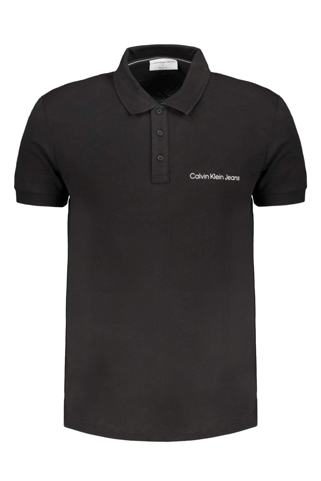 CALVIN KLEIN POLO MANICHE CORTE UOMO NERO""