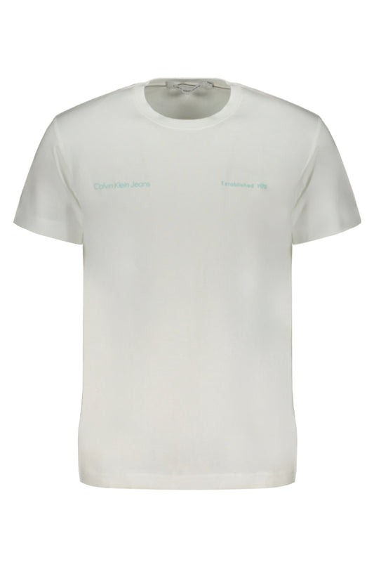 CALVIN KLEIN T-SHIRT MANICHE CORTE UOMO BIANCO