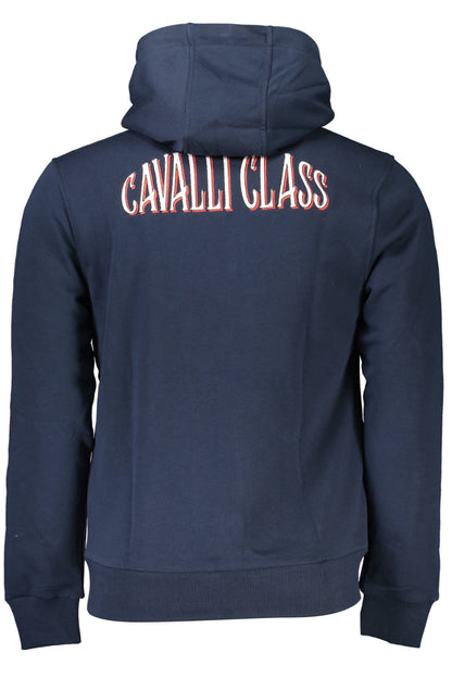 CAVALLI CLASS FELPA CON ZIP UOMO BLU""