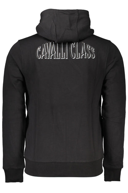 CAVALLI CLASS FELPA CON ZIP UOMO NERO""