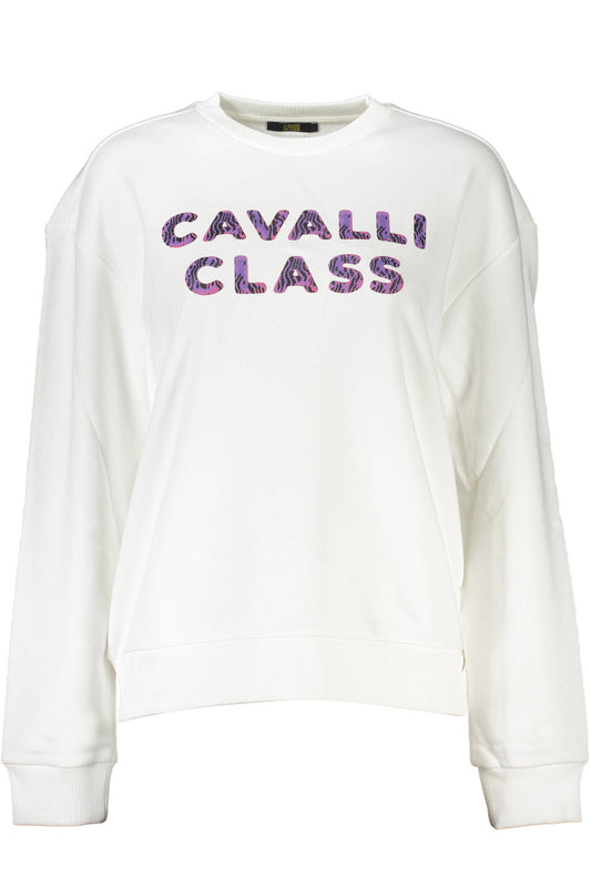 Cavalli Class Felpa Senza Zip Donna Bianco""