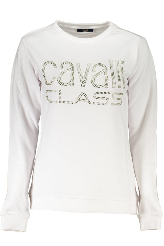 Cavalli Class Felpa Senza Zip Donna Bianco""