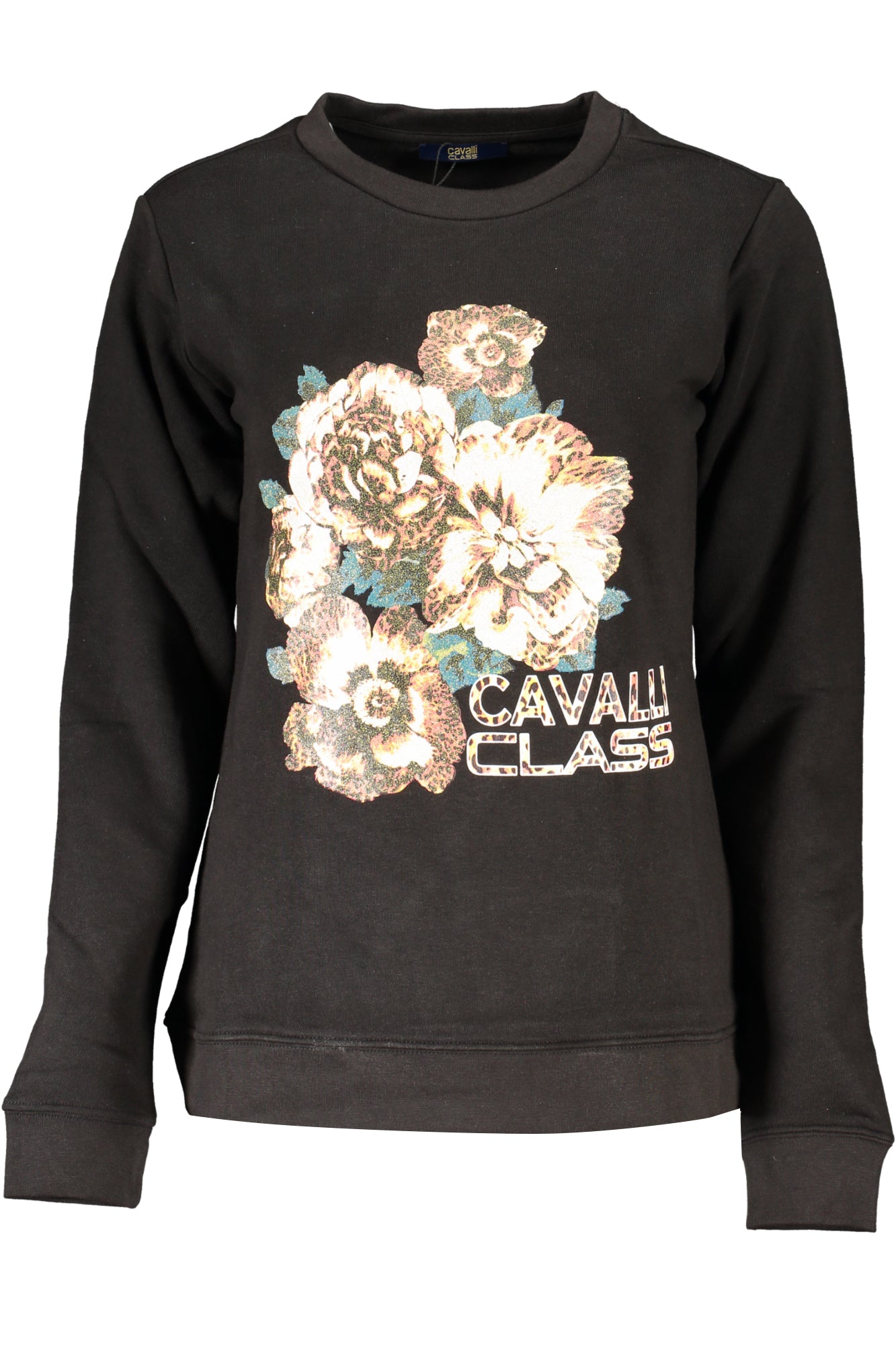 CAVALLI CLASS FELPA SENZA ZIP DONNA NERO""