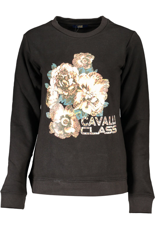 Cavalli Class Felpa Senza Zip Donna Nero""