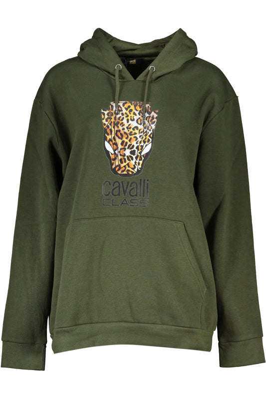 CAVALLI CLASS FELPA SENZA ZIP DONNA VERDE""