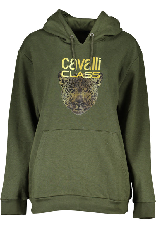 CAVALLI CLASS FELPA SENZA ZIP DONNA VERDE""