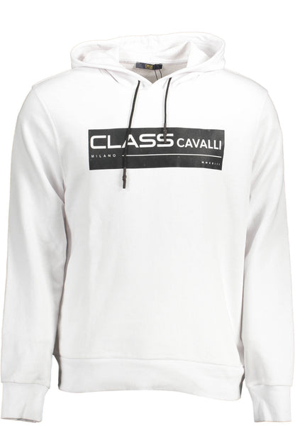 CAVALLI CLASS FELPA SENZA ZIP UOMO BIANCO