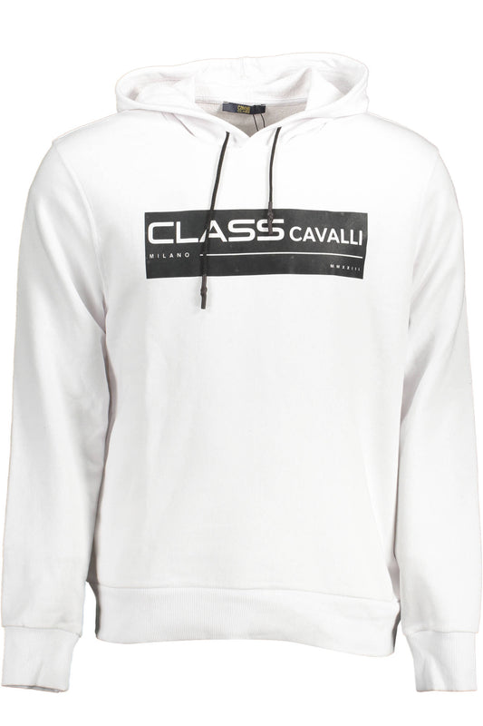 CAVALLI CLASS FELPA SENZA ZIP UOMO BIANCO