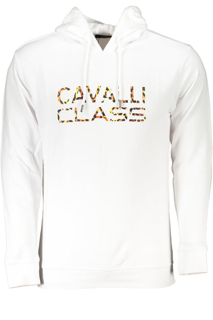 CAVALLI CLASS FELPA SENZA ZIP UOMO BIANCO""